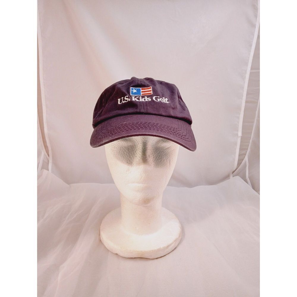 U.S.‎ Kids Golf Hat Embroidered 2009 Teen World Cup Blue Adjustable Strap USKG